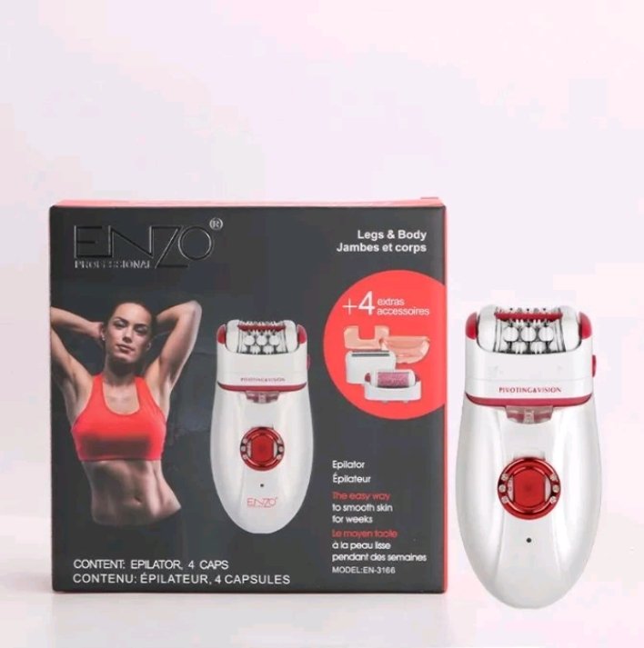 Épilateur Professionnelle ENZO avec 4 accessoires