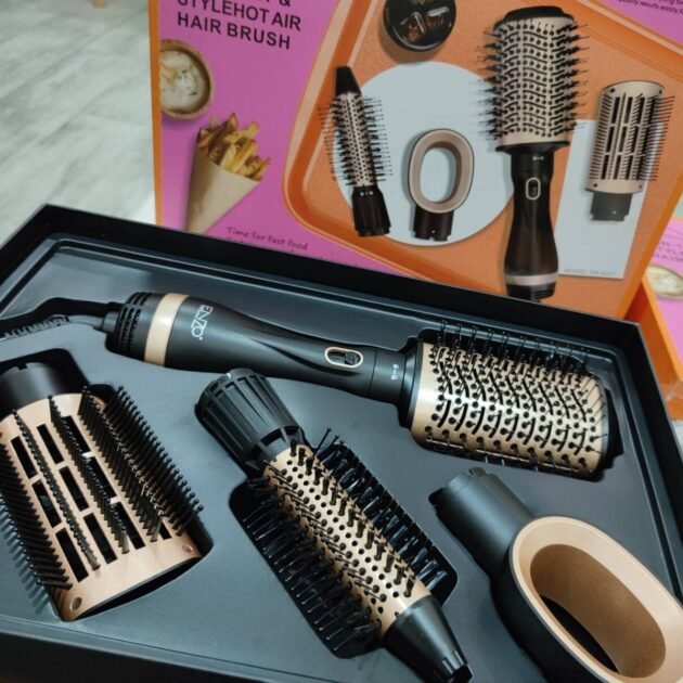 Pack ENZO Sèche-cheveux & Volumateur & Brosse à air chaud 4en1