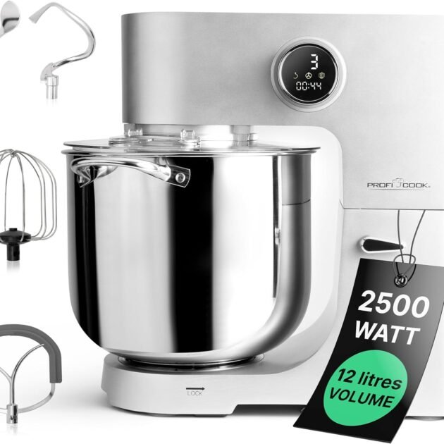 Petrin Proficook 12L 8,5 kg avec moteur Longlife Pro de 2500W fabrication allemande