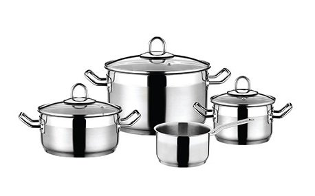 Pack casseroles Fest Belissima 7 pièces inox fabrication turque haute qualité