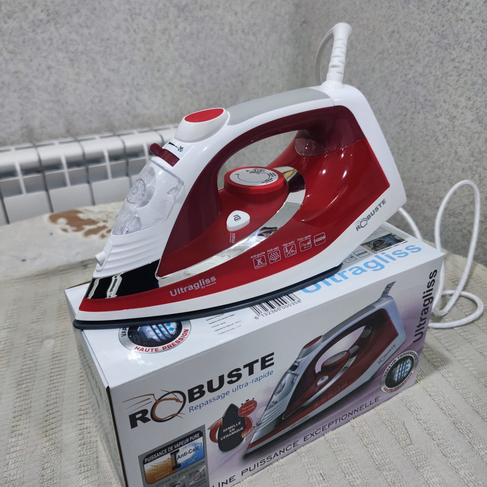 Fer À Repasser A Vapeur Robuste 2400W Ultra Rapide - 320 Ml – Image 2