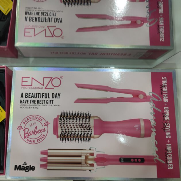 Pack Enzo Barbie 3en1 originale ( brosse + lisseur + boucleur )