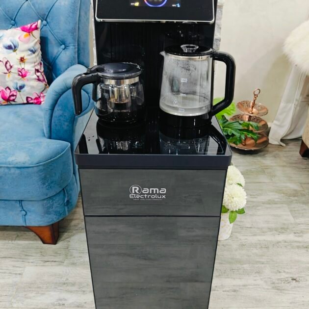 Bar a thé entièrement automatique - bouilloire avec théière et cafetière - grand ecran Tactile et armoire - Distributeur d'eau chaude smart multifonction