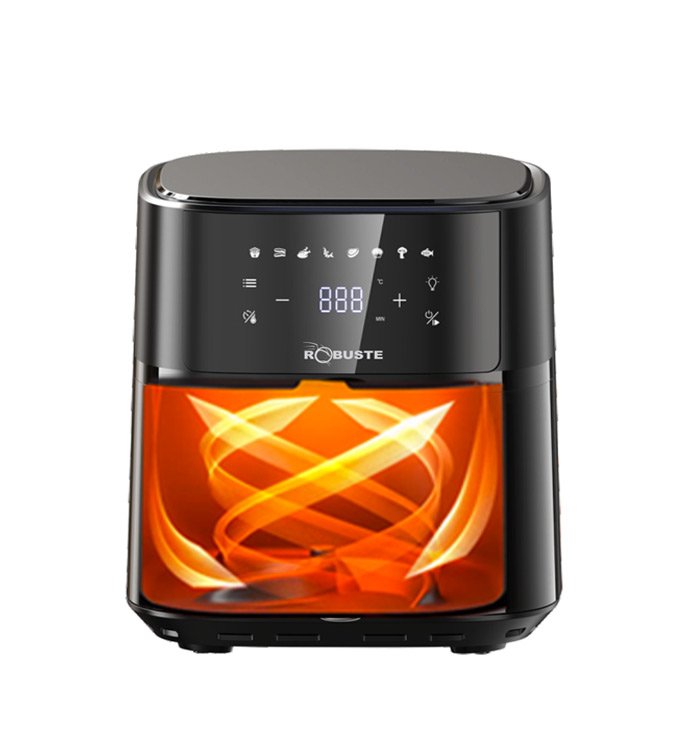 Friteuse sans huile Airfryer 5,7 litres 1700W ROBUSTE Originale avec 8 prereglages et une lampe Avec Fenêtre Visible – Image 9