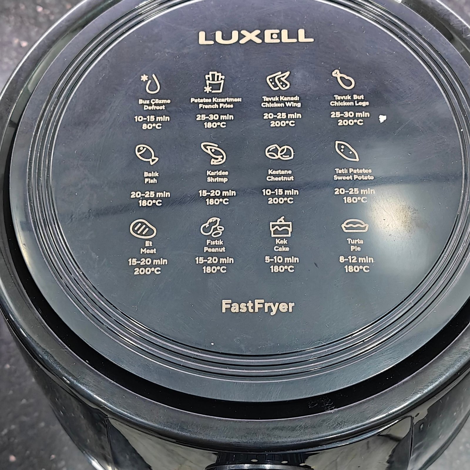 Air fryer Friteuse sans huile Luxell FastFryer 5.5L – Image 3